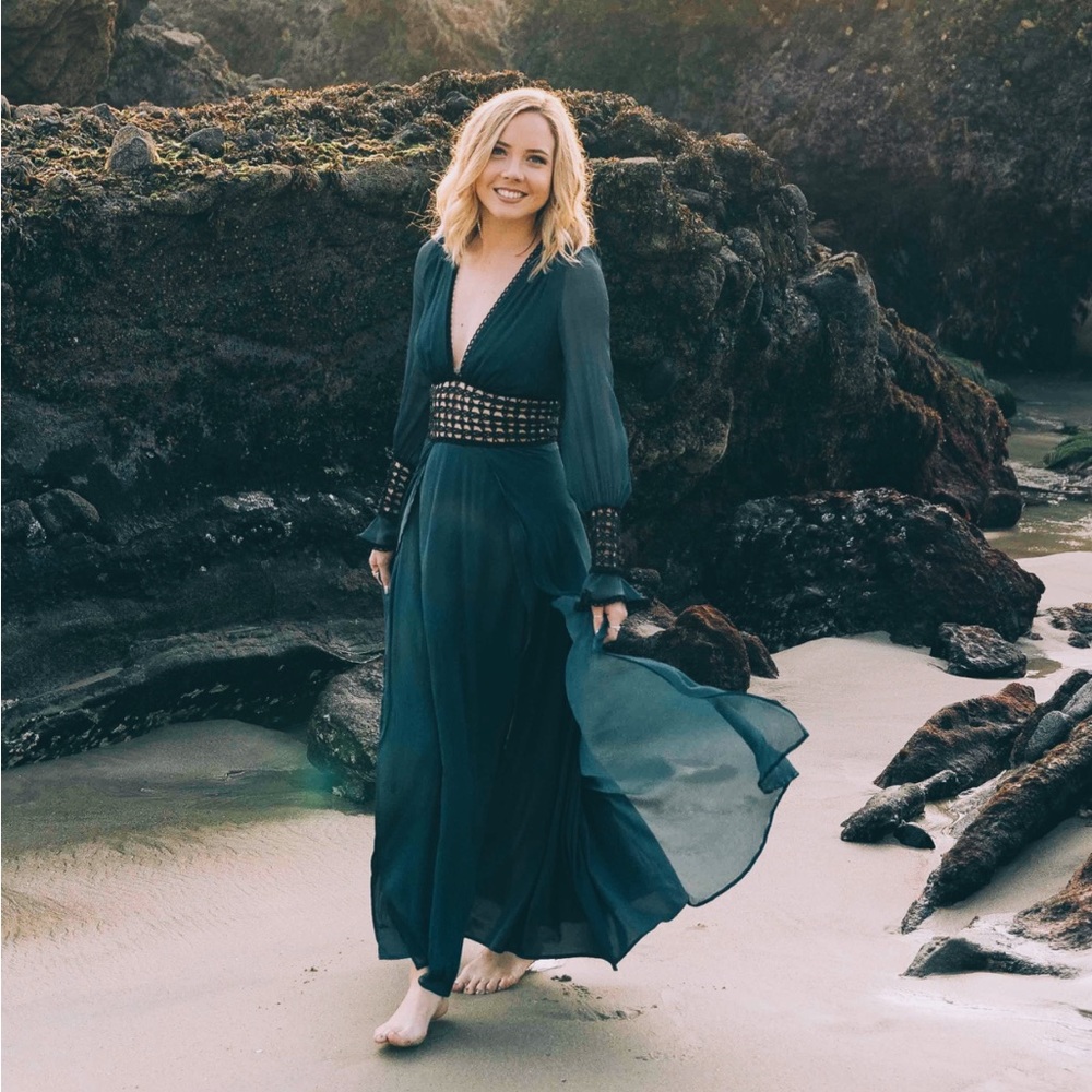For Love & Lemons Blue Gown
